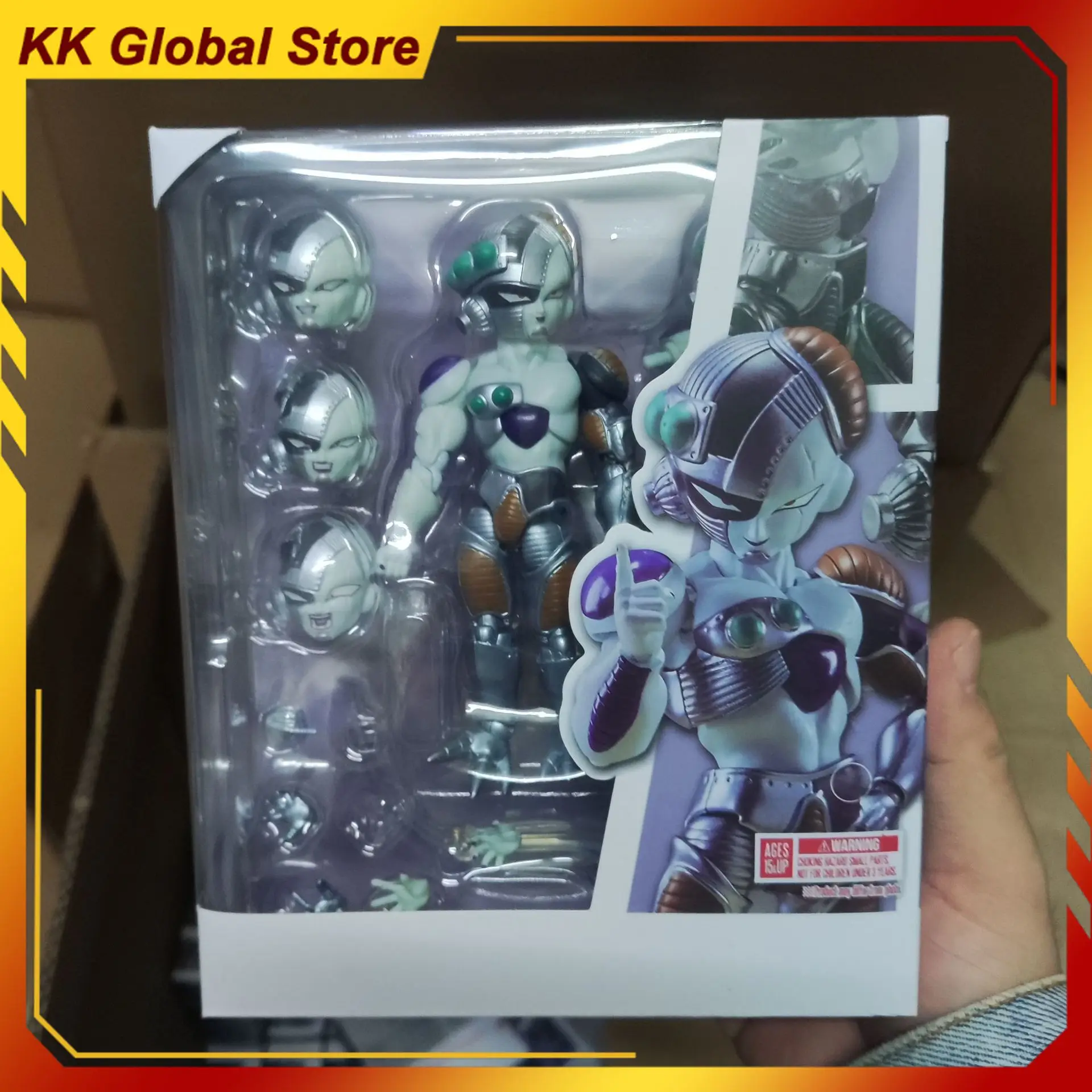 

12cm Dragon Ball Anime Figure Frieza Mechanical SFH Peripheral Action Figure Desktop Decoration Ornament Birthday Gift Toys Kids