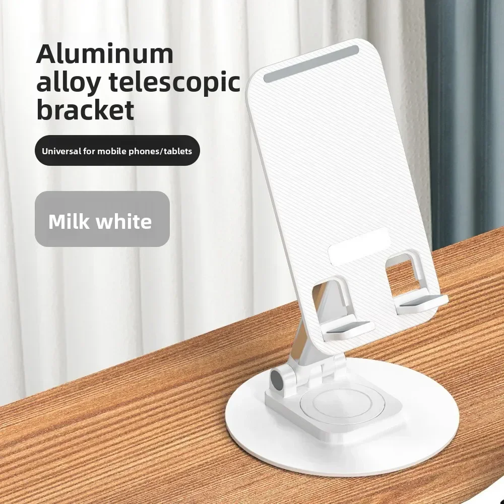 

Foldable Phone Stand Holder for Desk - Adjustable Angle Mobile & Tablet Mount - Hands-Free Clip for Watching Videos/Online Class