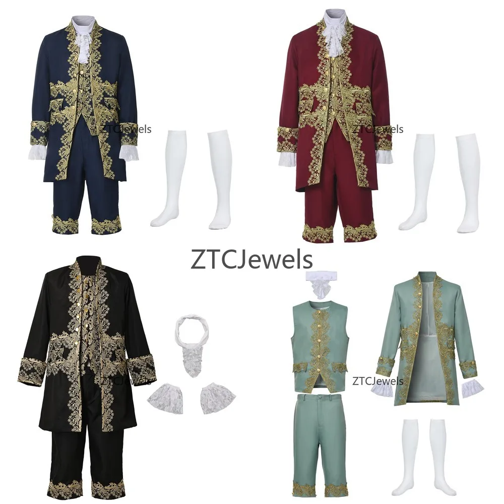 

Костюм для косплея средневекового принца, винтажный готический костюм в стиле стимпанк для мужчин