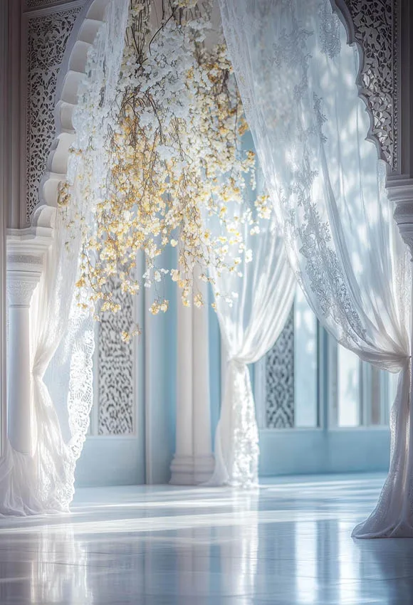 Mehofond التصوير خلفية فاخرة رومانسية الأزهار الستائر عيد ميلاد الزفاف الأمومة صورة ديكور خلفية استوديو الصور