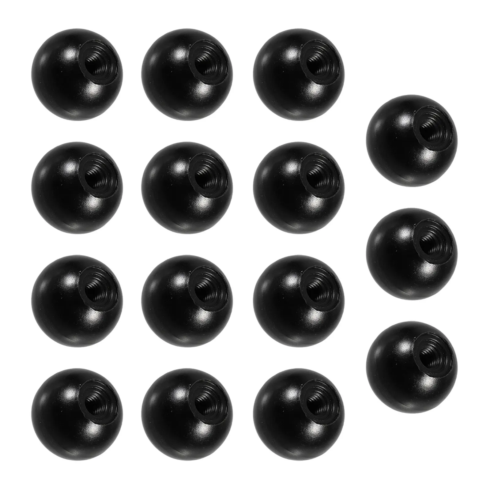 15Pcs Machine Tool Bakelite Ball Knob Handle Black Durable Replacement Parts Suitable for 06cm Screw Installation
