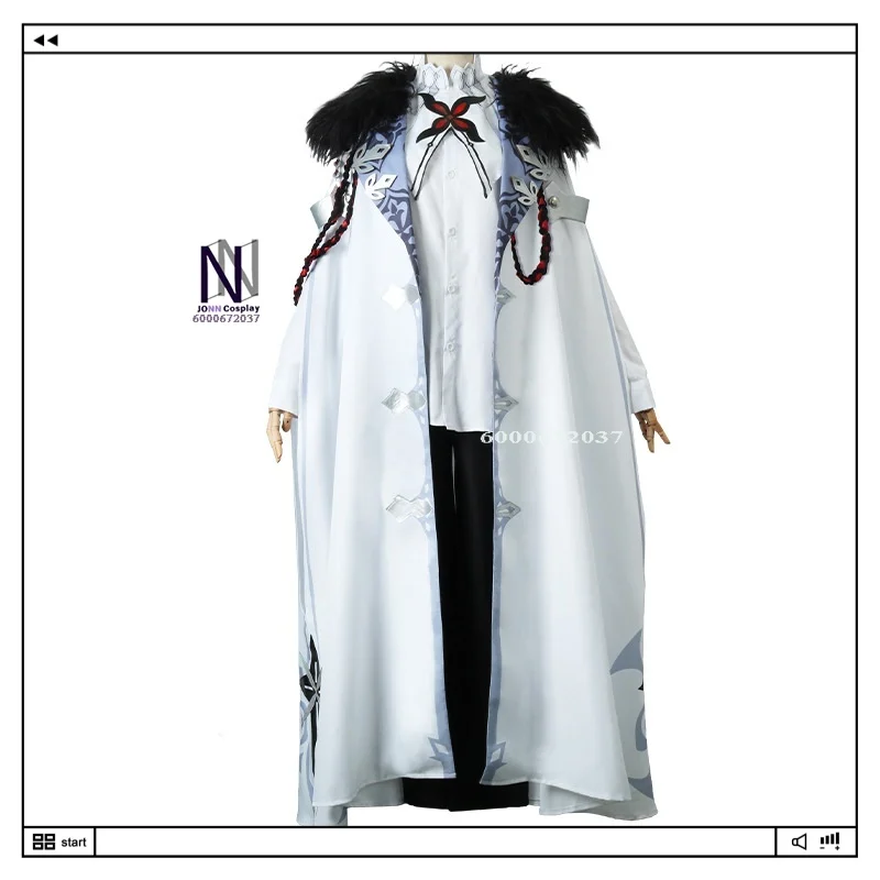 

Genshin Impact Arlecchino The Knave Fatui Harbinger Cosplay Costume Mask Cape Wig Game Character Outfit Anime-style Role-playing