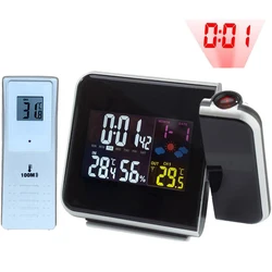 Gift Idea Colorful LED Digital Alarm Clock with Temperature Thermometer Humidity Hygrometer