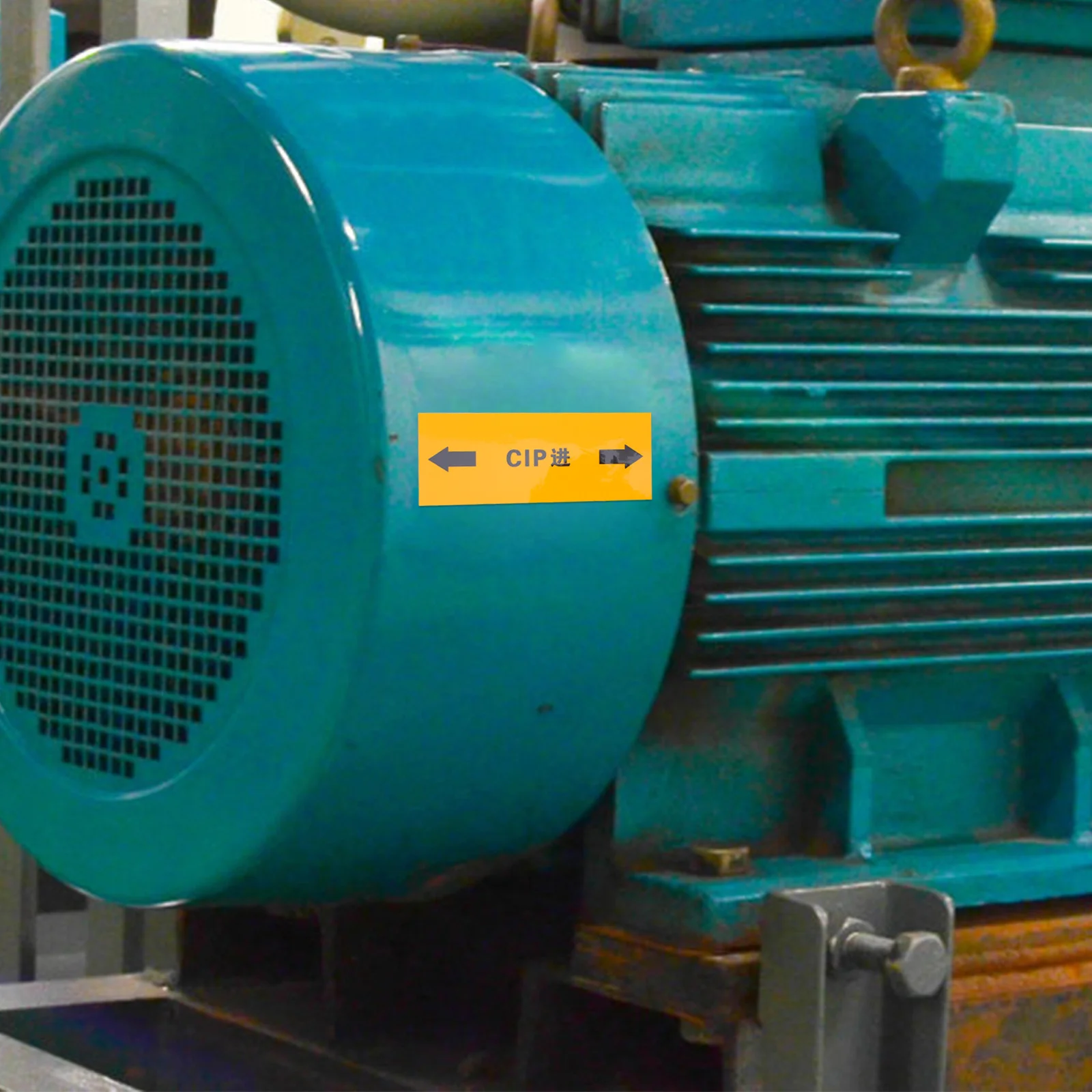 2Pcs Safety Pipeline Decal Stickers 100x40mm High Visibility Adhesive Warning Labels Industrial Pipe Identification