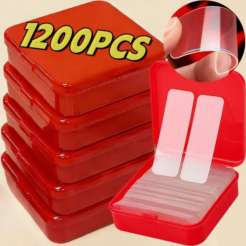 No Trace Reusable Square Adhesive Tape Removable Transparent Wall Mount Sticker Double Sided Adhesive Tape