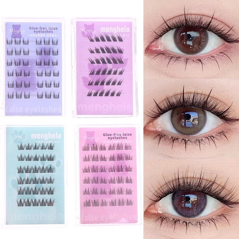 36 ชิ้น/กล่องกาวขนตาปลอมใช้งานง่ายแบ่งกลุ่มสําหรับผู้เริ่มต้น,Fairy-Like Lashes สําหรับผู้หญิง