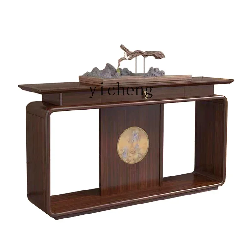

A Ugyen Wood Entrance Table New Chinese Style Console Pieces Table Modern Side View Sets Entrance Foyer Altar