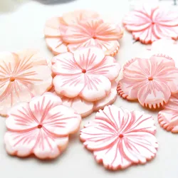 5pcs / pack Natural Shell Flower Beads Dyed Five Petals Bauhinia Beads Jewelry Making DIY Earrings Hairpin Jewelry Accessories
