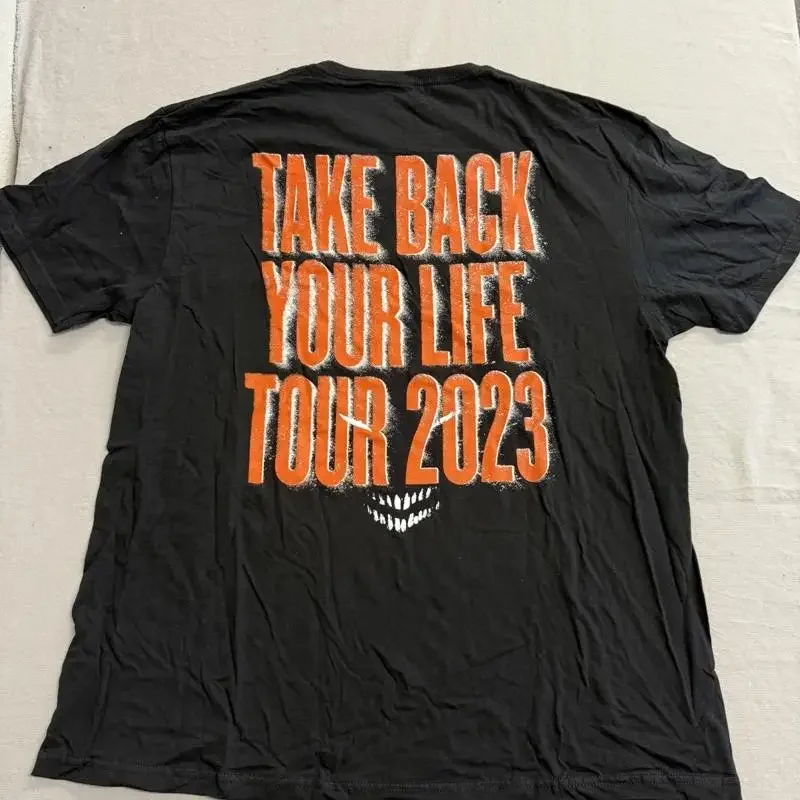 Disturbed Band T Shirt Tour Take Back Your Life 2023 Xl