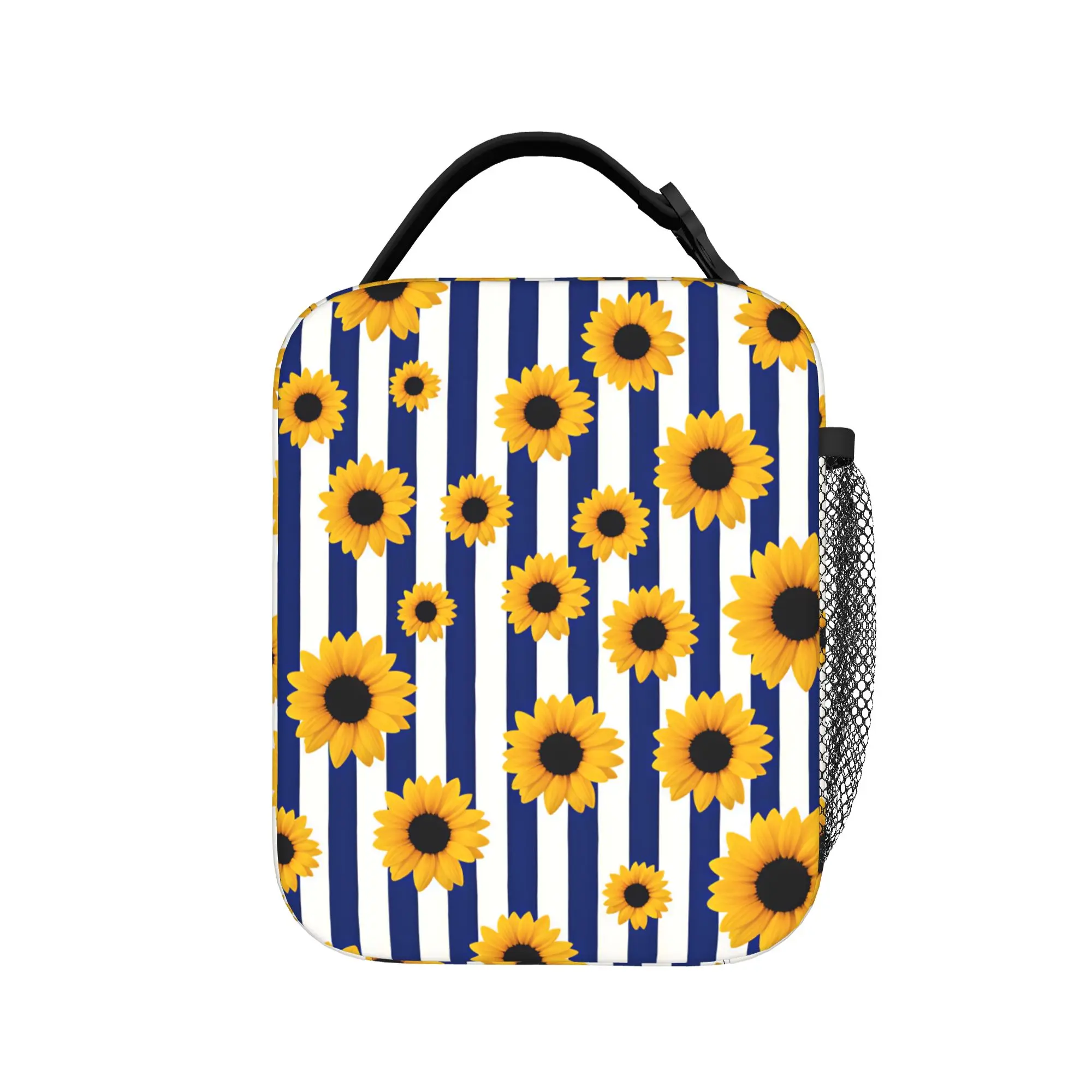Sunflower Lunch Bag School Portable Thermal Lunch Bags For Unisex  Waterproof Graphic Cooler Bag