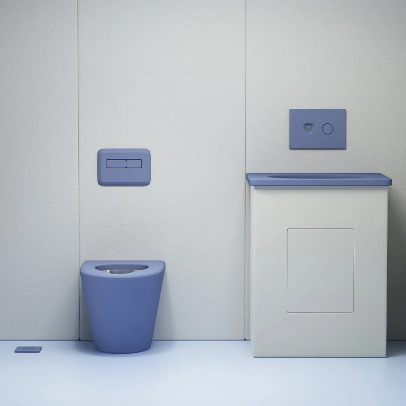 304 Stainless Steel Soft Bag Toilet, Talk Room, Prison Detention Center Toilet, Silicone Anti-collision Lien Room Toilet