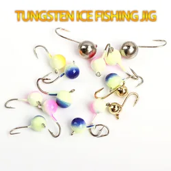 Tungsten Ice Jig Head Hook 2.5mm/3mm/4mm/5mm Deep Water Soft Lure Tungsten Ice Fishing Hayabusa Hook