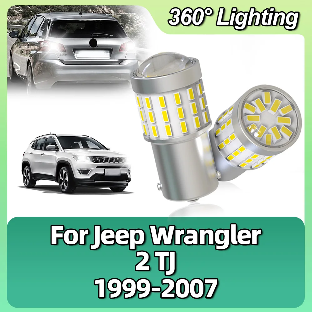 

BA15S 1156 P21W LED Bulbs 6000K White Turn Signal Reverse Brake Lights For Jeep Wrangler 2 TJ 1999-2002 2003 2004 2005 2006 2007