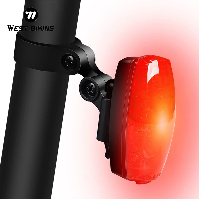 WEST BIKING Cycling Bike Light 120 Lumen Safe Night Warning Lamp Bicycle Taillights StVZO Certificated Standard Bicycle Light