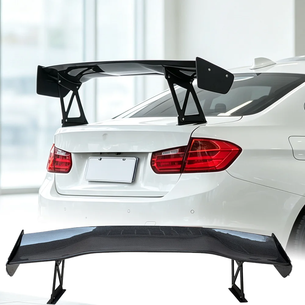 For BMW 3 Series E46E36E90G20G28F30F35 genuine carbon brazing rear spoiler rear trunk spoiler, car modification accessories