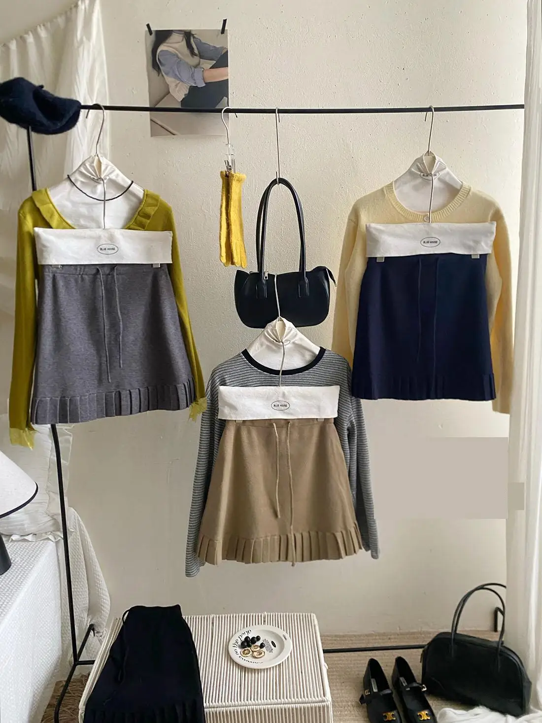 

Женская осенне-зимняя вязаная короткая юбка с завязками на талии, женская однотонная мини-юбка со складками по подолу