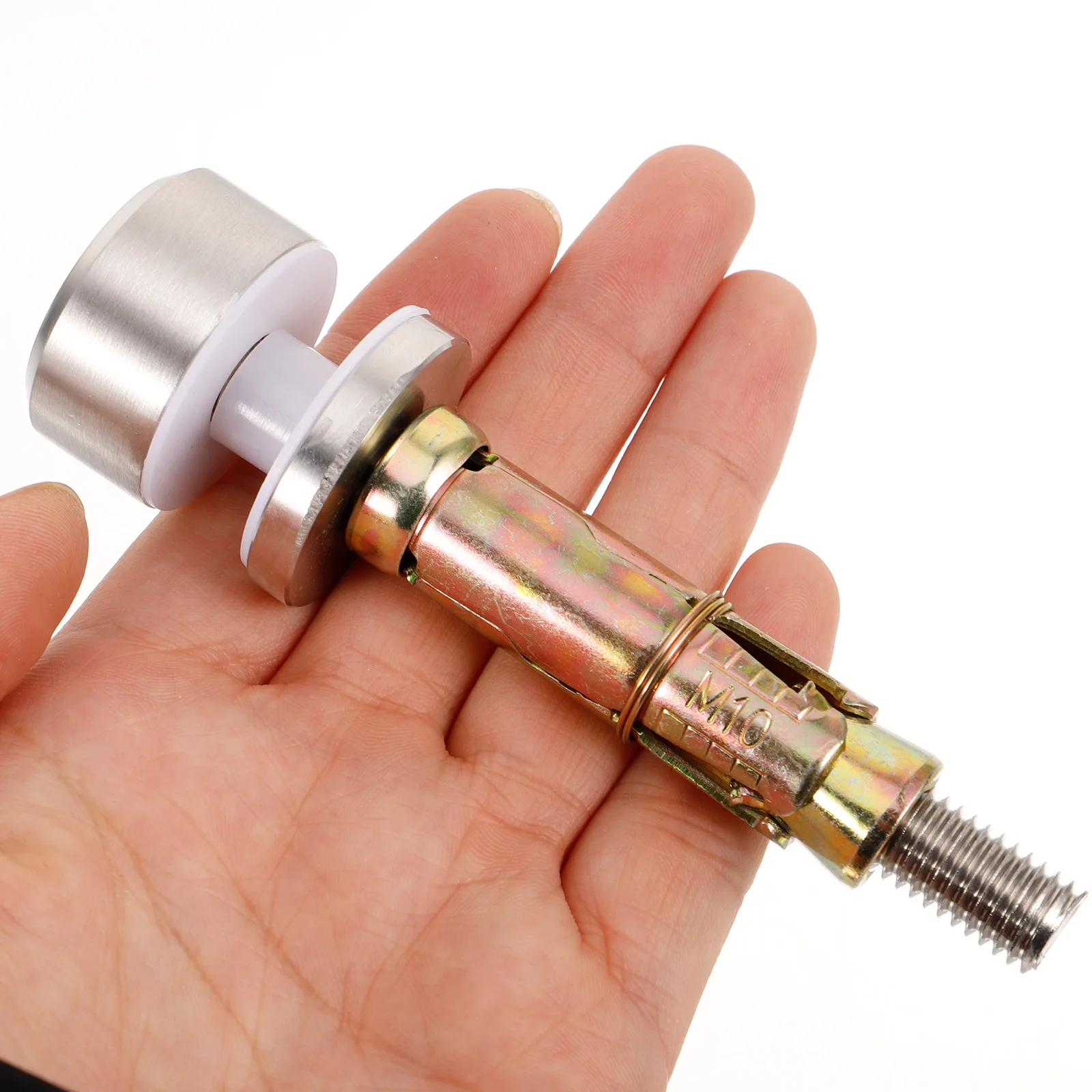 2 قطعة مشبك زجاجي متين درابزين مسامير المواجهة سهلة التركيب لشرفات الدرج دعم آمن زجاج المشبك درابزين قوس