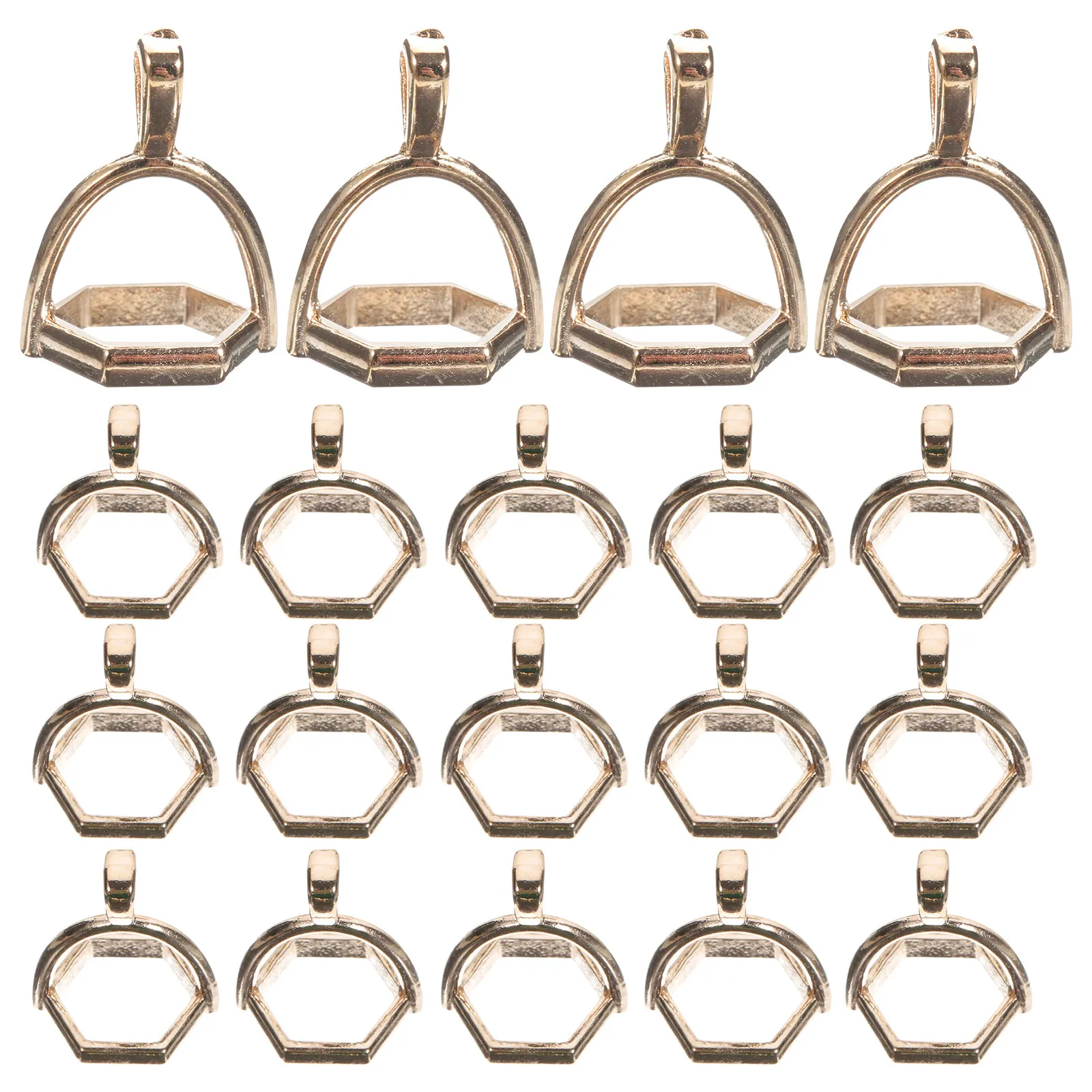 

50 шт. шестигранных соединительных подвесок из сплава, прочные металлические шармы для изготовления украшений своими руками: серег, ожерелий, браслетов