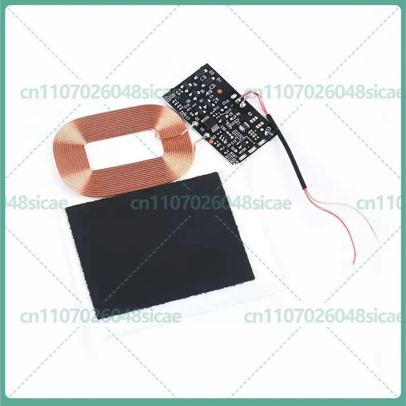 Wireless charger receiving end module, PCBA board universal coil DIY wireless charging solution with magnetic shielding sheet