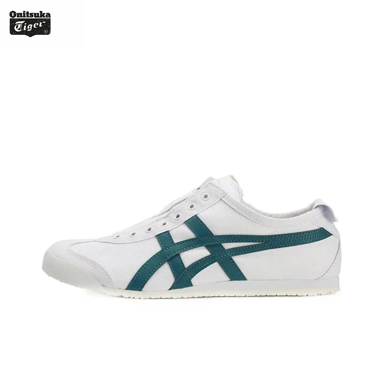 Onitsuka Tiger  Slip-on Running Shoes Men and Women Flexible Sole for Classic Canvas Sneakers