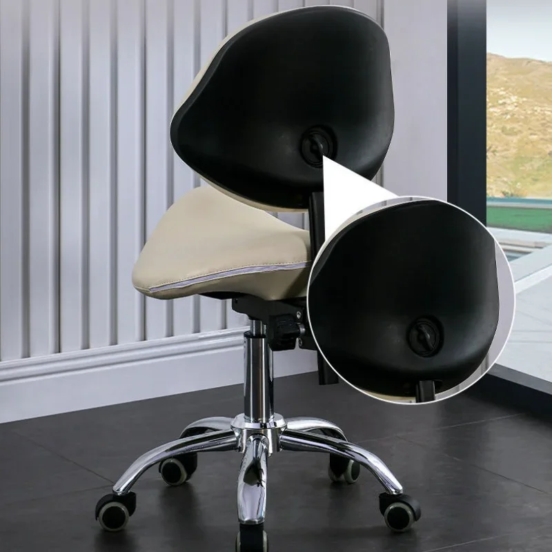 Professional Dental Stylist Chair Wheels Adjustable Hydraulic Swivel Salon Stool Tattoo Nail Artist Seat Office Rolling Chairs