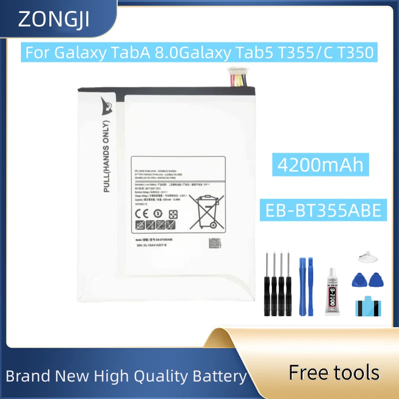

New Battery EB-BT355ABE For GALAXY Tab A 8.0" T355 T355C SM-T355 SM-T350 SM-P350 P355C SM-P355M Batteries + Free Tools