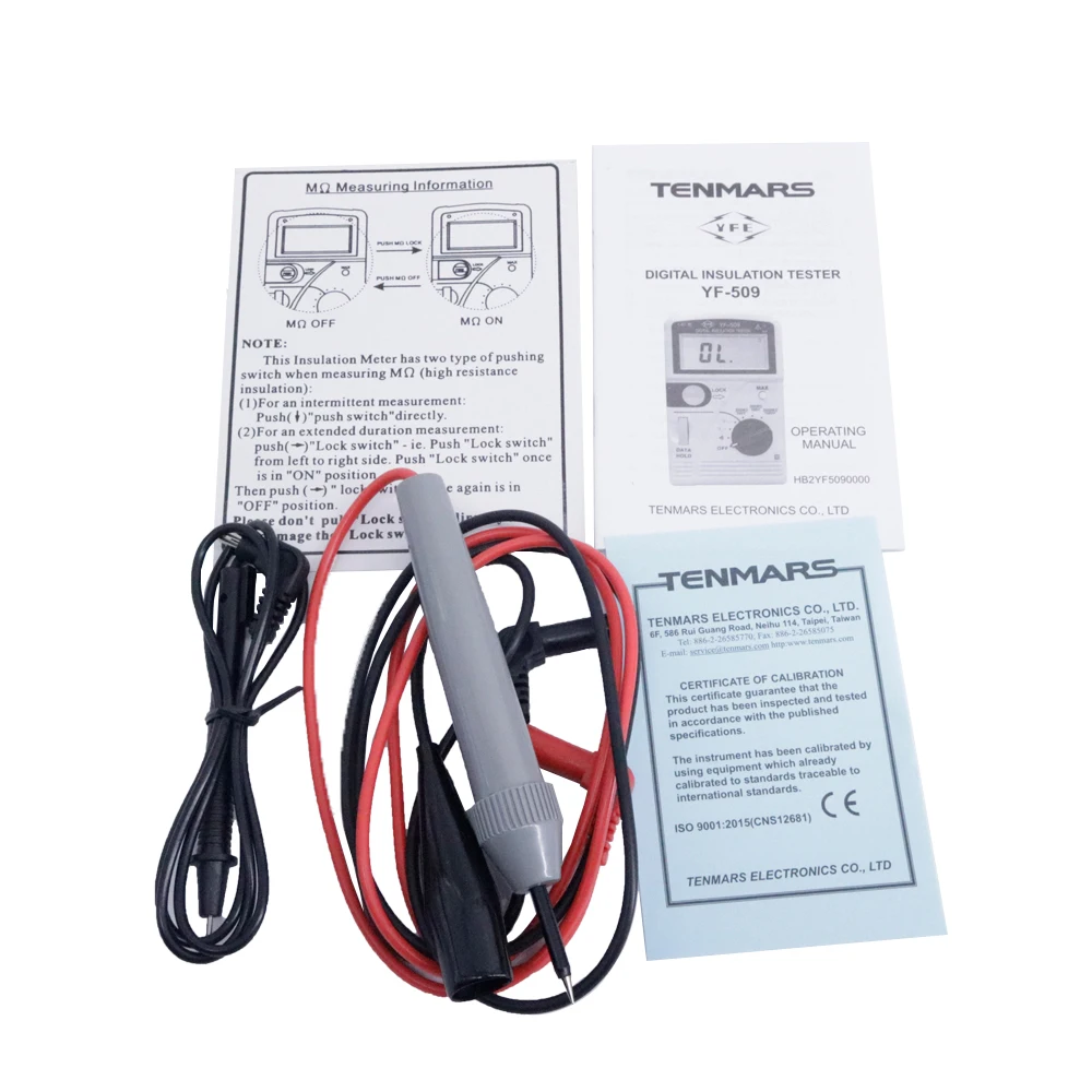 YF-509 Portable Data Hold Digital Insulation Resistance Tester Range  0.1 To 2000