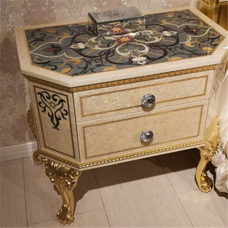 

Bucket cabinet Solid wood dining side cabinet Shell parquet four bucket cabinet