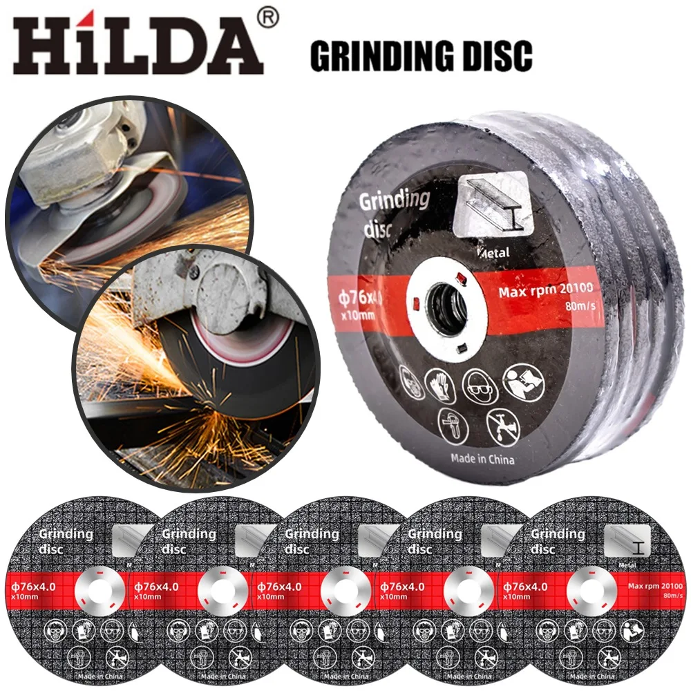 1/5 Pcs Cutting Grinding Wheel High Hardness 76mm Sanding Grinding Cut Off Circle Wheels Portable for Electric Angle Grinder