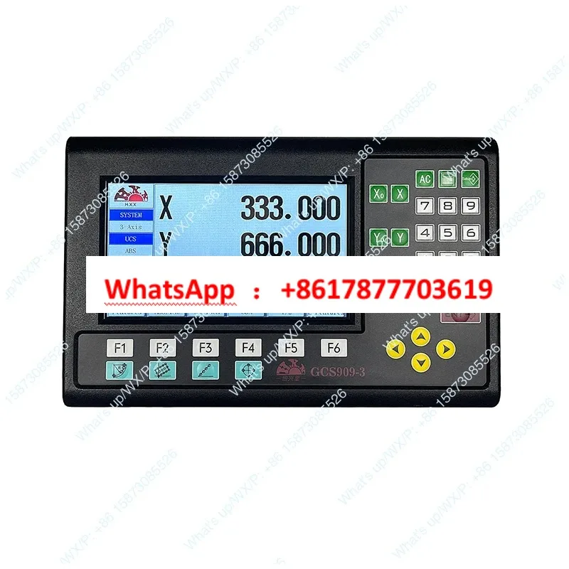 Multilingual HXX 3-axis LCD DRO Digital Readout & Linear Glass Scale Encoder Grating Ruler for Turning and Milling Lathe