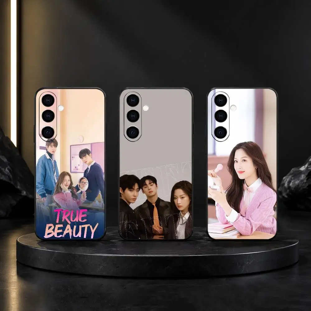 Kdrama T-True Beauty Phone Case For Samsung GalaxyA13,21s,22,31,32,52,53,71,72,73,Soft Black Cover