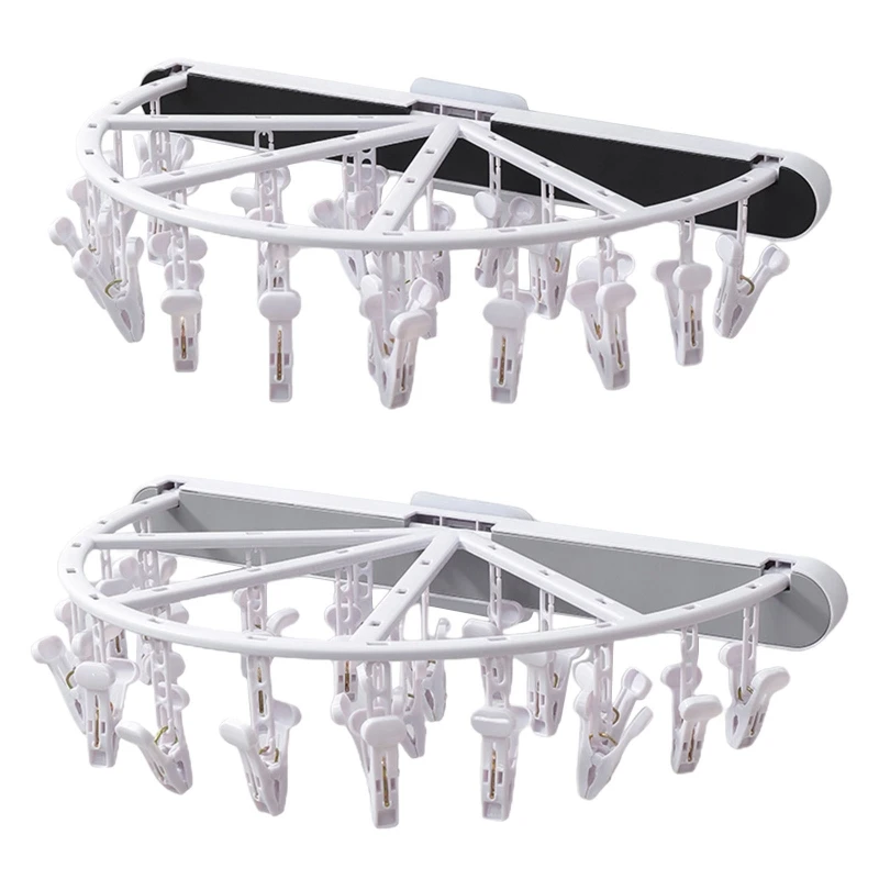 

24 Clips Folding Clothes Dryer Hanger Children Adults Clothes Dryer Multi-clamp Drop shipping