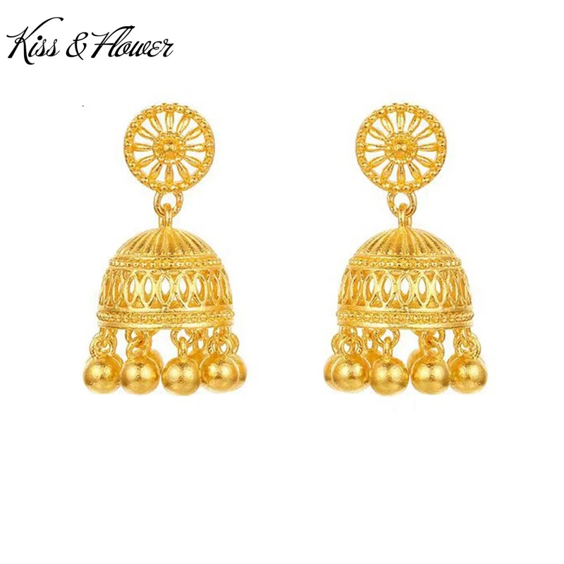 

KISS&FLOWER Gold Vintage Tassel Long Stud Earrings For Women Wedding Party Birthday Christmas Bride Mother Girl Lady Gifts ER459