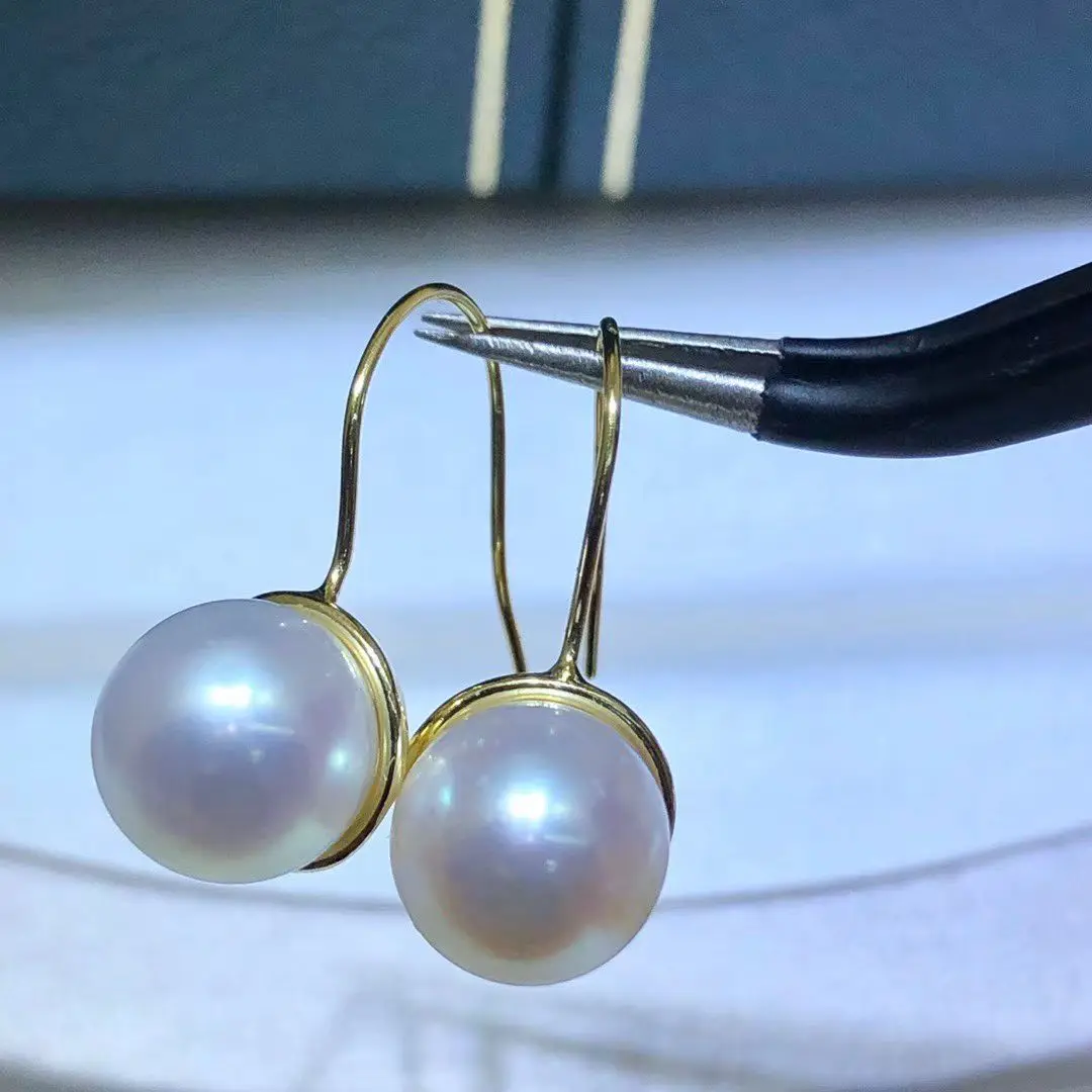 

Wholesale S925 Sterling Silver Earrings Mount Findings Settings Base Mounting Parts Accessory for 6-7mm Pearls 5 pairs/lot