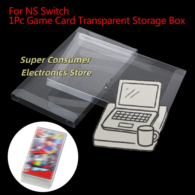 1Pc Game Card Color Box Protector Collection Storage Plastic Transparent PET Protective Box For NS Switch