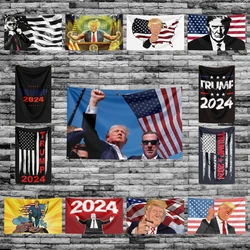 3X5ft 90X150CM Trump 2024 Flag Take America Back Still Fighting Make America Great Again Trump Flag Room Decor HomeDecor Outdoor