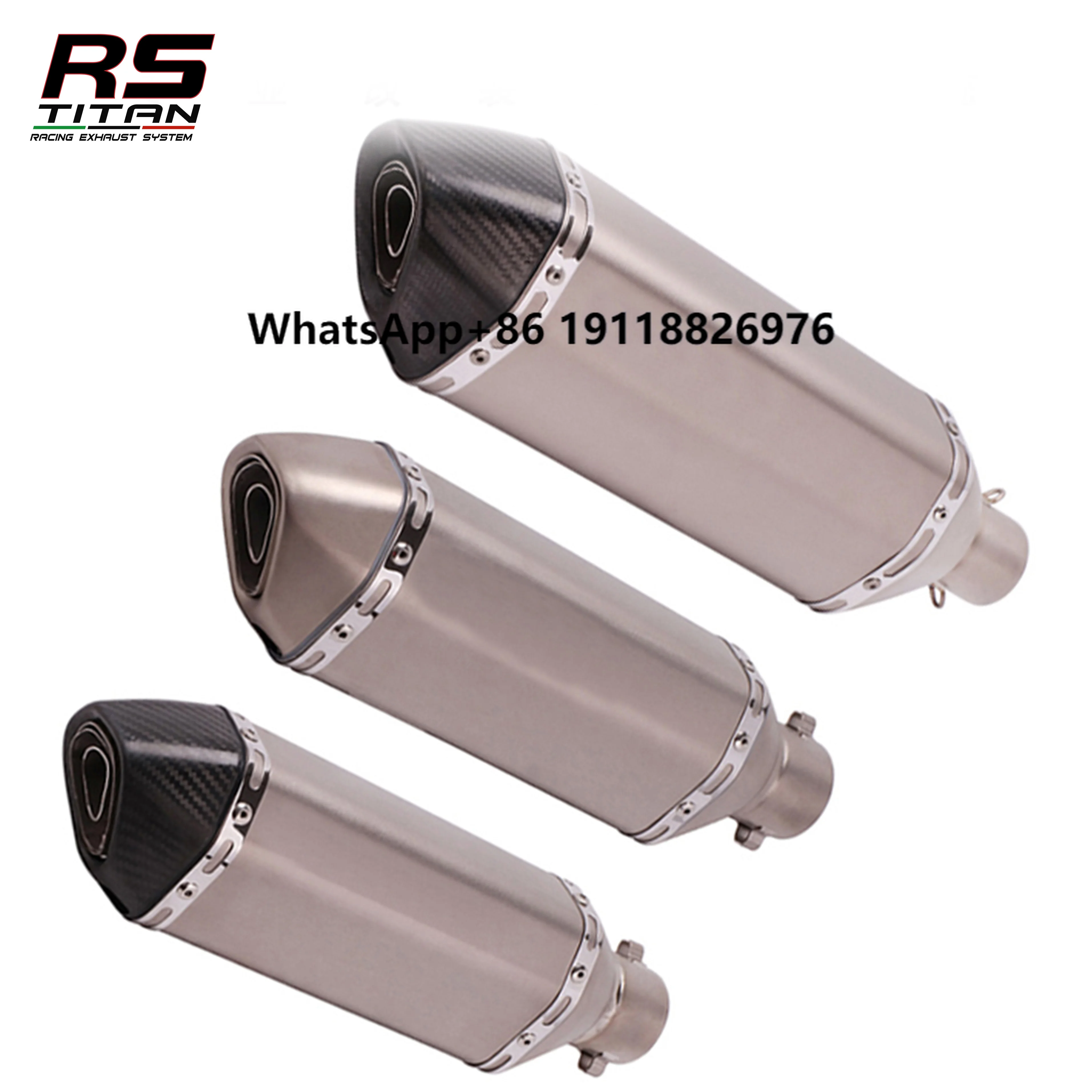 

Modified Oblique Port Exhaust Pipes for Ninja 400/650 R3 Spring Wind 250SR 2-Layer Tailpipe for Motorcycles