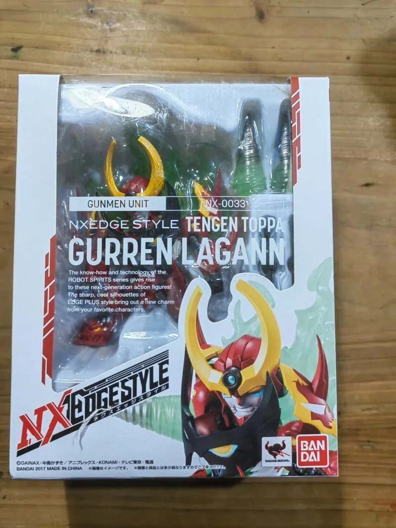 Original BANDAI Tamashii Nations NXEDGE STYLE No. 0033 Action Figure Gurren Lagann Model ornament festival birthday gift