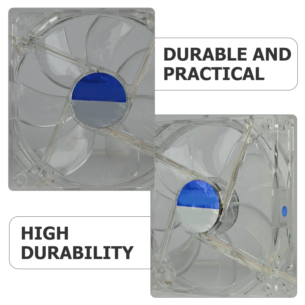 4 pièces LED ventilateur de refroidissement d'ordinateur 12V 80mm radiateur haut débit d'air châssis refroidisseur professionnel CPU dissipateur de chaleur refroidisseur silencieux