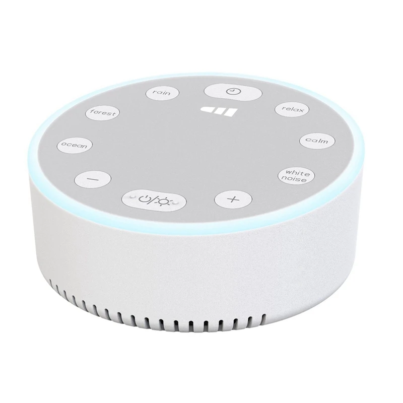 Baby White Noise Machine USB Rechargeable White Noise Sound Machine Baby Sleep Sound Player Night Light For Home Office