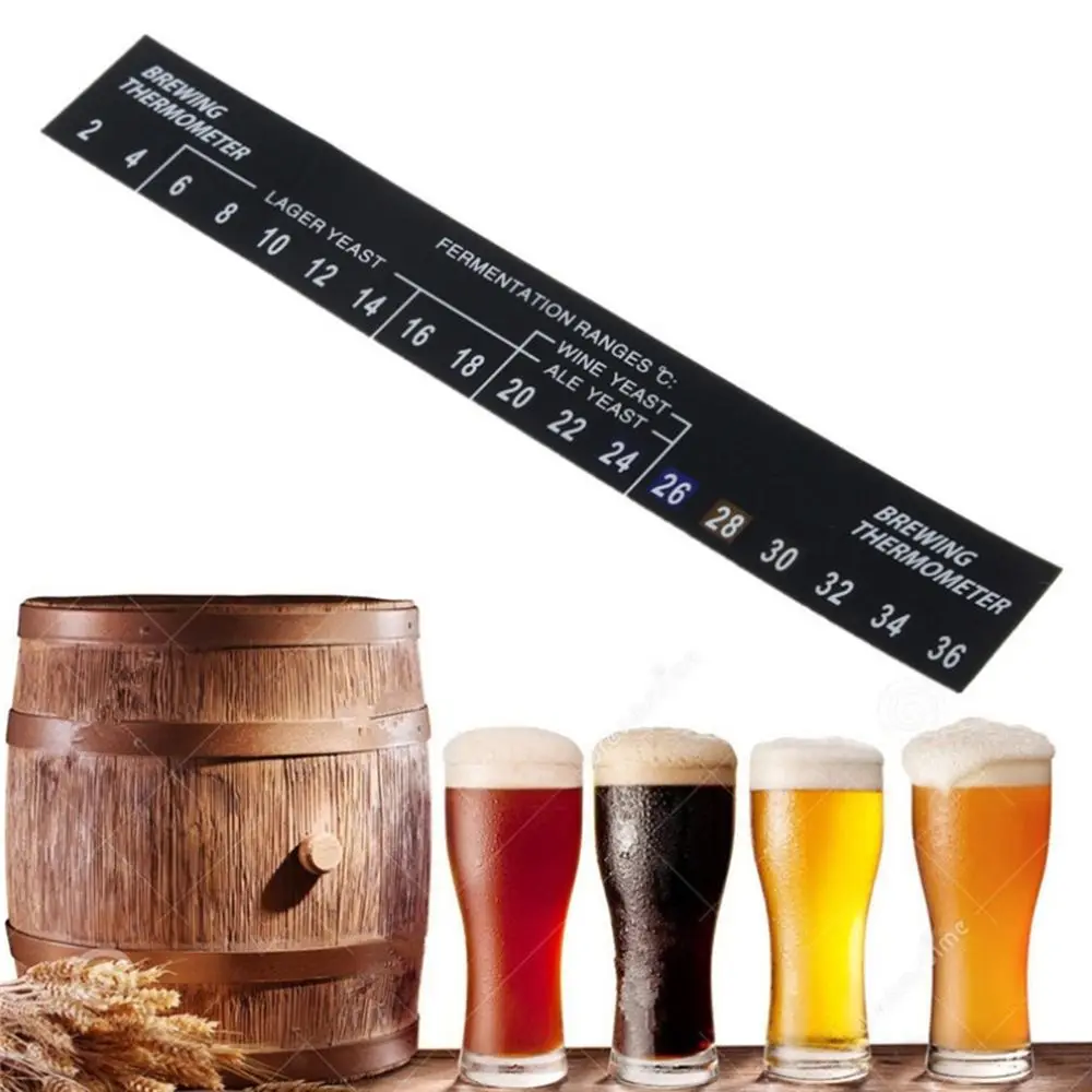 2C TO 36C Digital Fermenter Brew Thermometer Sticker Wine Spirits Useful Beer Adhesives Strip Fermentation Tool