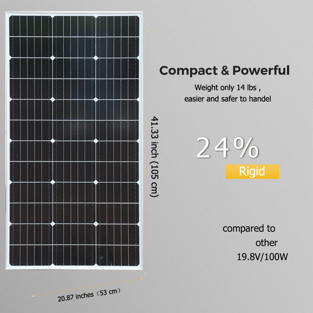 400W solar panel system kit complete camping power with 12V OR 24V To 110V 220V 1000w inverter Charger Lithium/Lead Acid battery