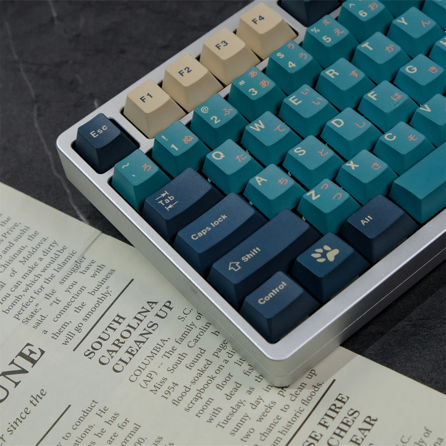 Silent Forest, Keycap PBT Original Height, Sublimation, Mechanical Keyboard Suitable, Customized