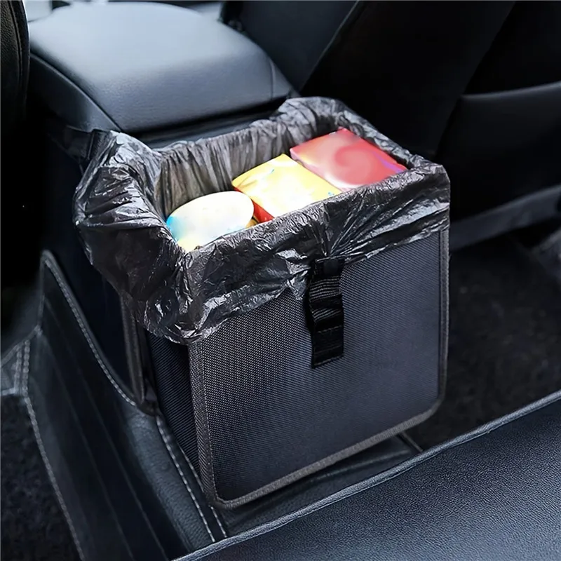 Portable Waterproof Car Trash Can Bin Auto Car Accessories Organizer Garbage Dump For Trash Can Cars Storage Pockets