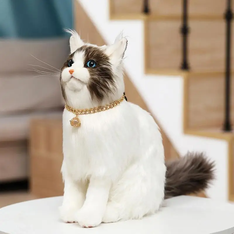 Cat Chain Collar With Bell Fashion Design Dog Necklace Collar Pet Fashion Supplies Classic Jewelry With Hallow Bell For Small To