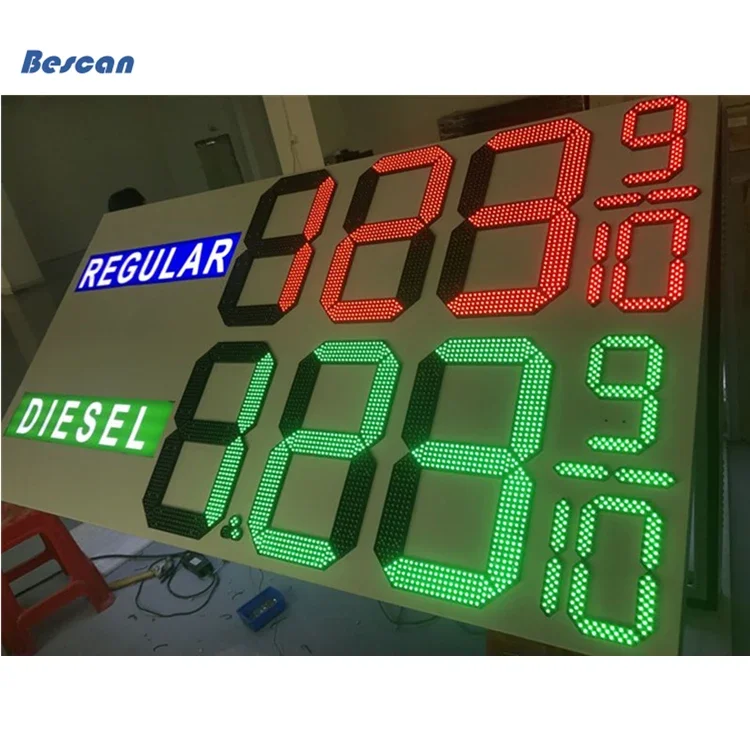 led number digit display \ led number 7 segment panel \ 7 segment number signage sign