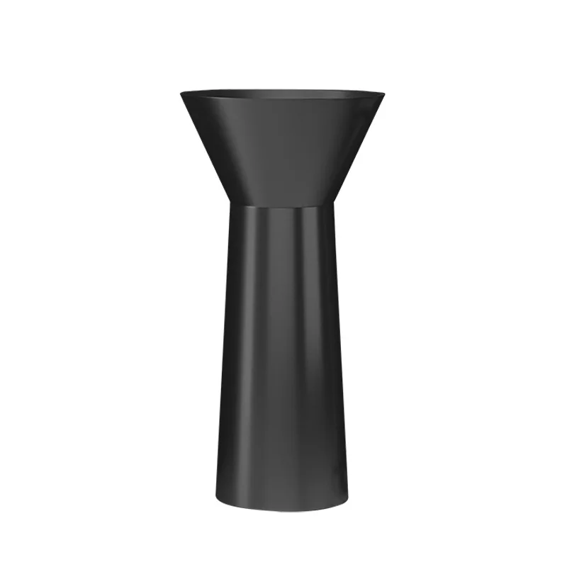 

Modern hotel 304 stainless steel column basin household bathroom balcony washbasin villa high-end washbasin table