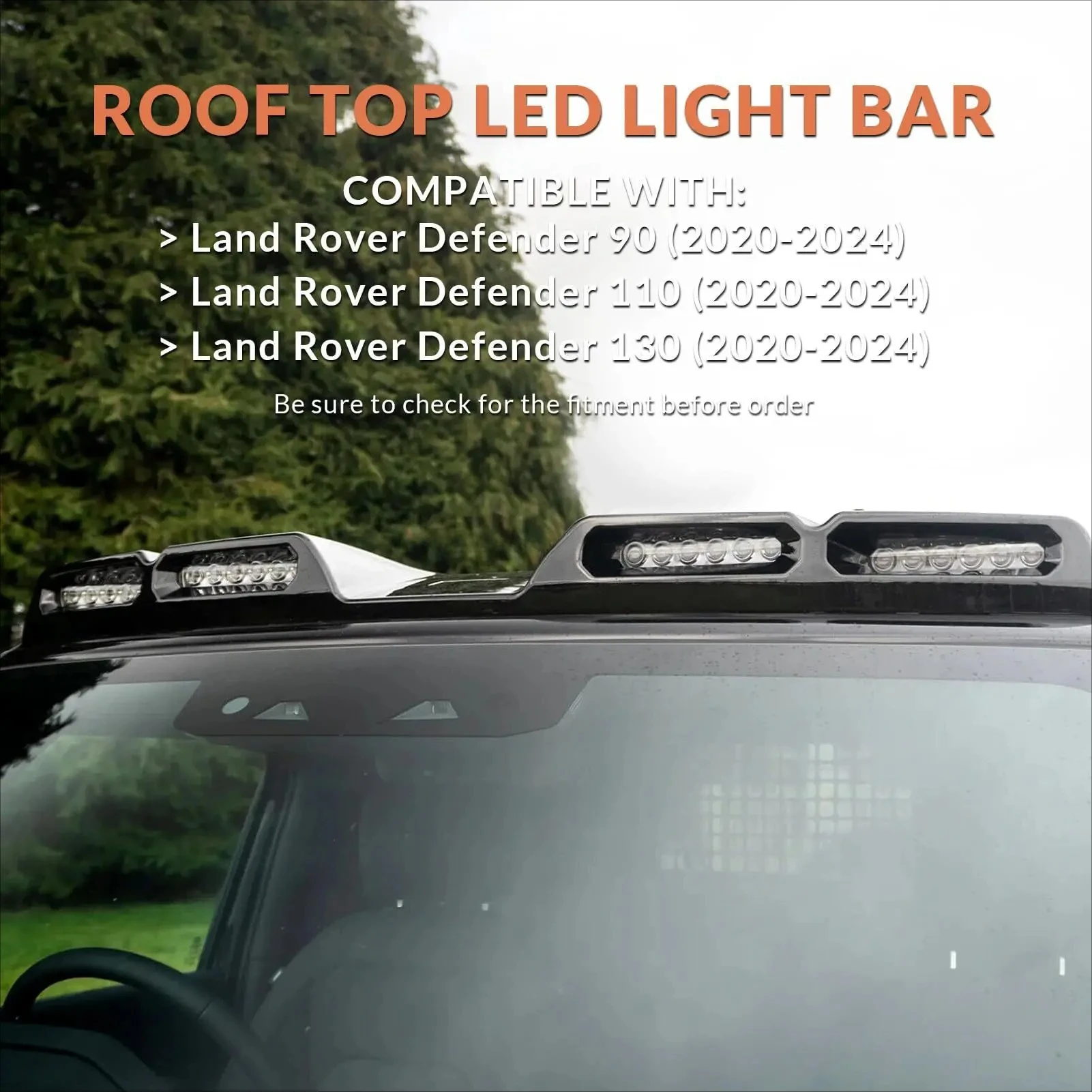 Roof Top Light Led Spotlight Lamp Retrofit for Land Rover Defender 2020-2025 DRL Automotive Exterior Car Accessories Body Kit