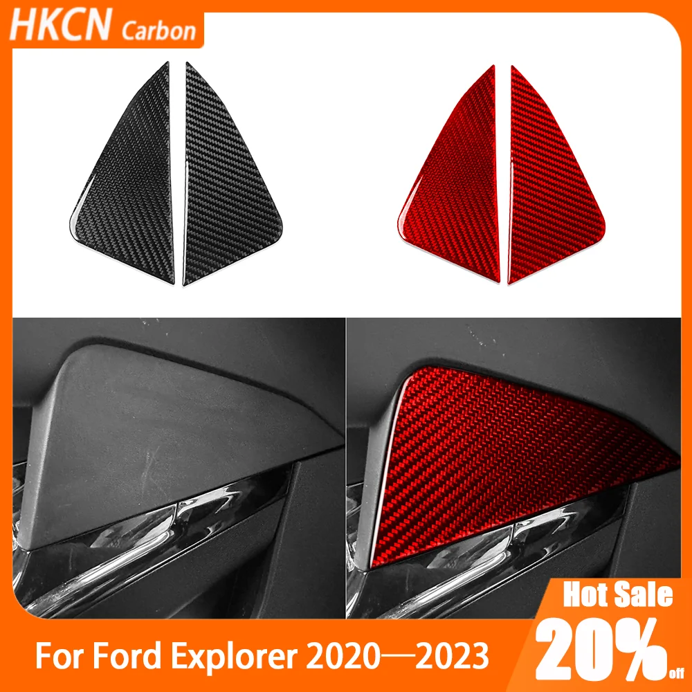 

Carbon Fiber Center Console Storage Box Sides Panel Car Accessories Interior Cover Trim Sticker For Ford Explorer 2020—2023