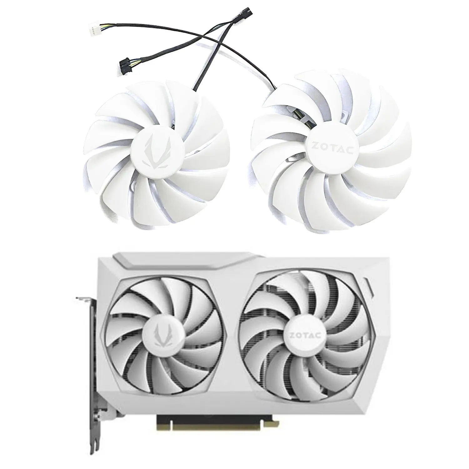 New 89MM 100MM GAA8S2U GA92S2U RTX 3060 AMP White GPU Fan for Zotac RTX3060 Ti RTX 3060 AMP White RTX 3070 Graphics Card Cooling